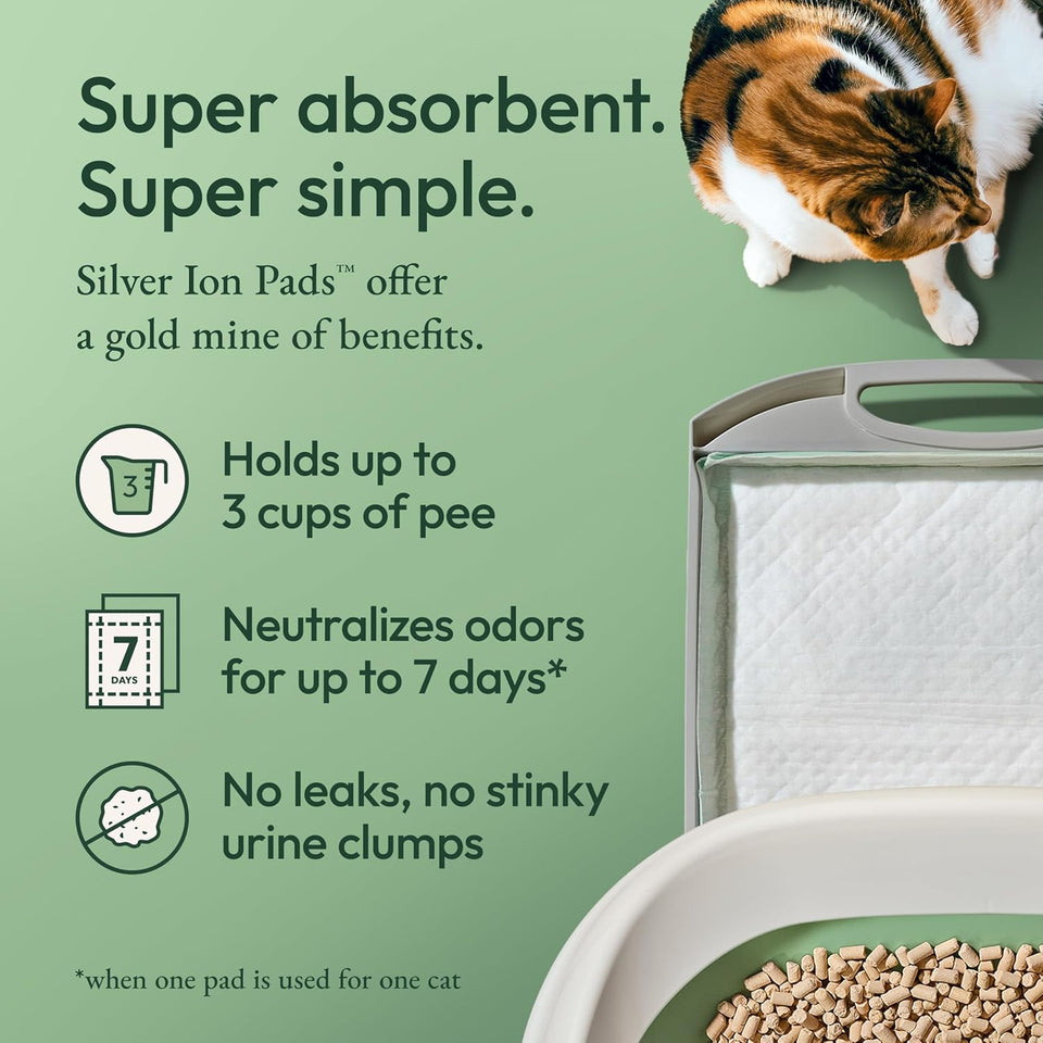 CWrina Tidy Cats Cat Litter Breeze Pads Refill Pack Multi Cat Litter Pads - 8 ct. Bag