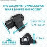 Rat & Chipmunk Traps, Prevents Accidental Triggering with Covered Tunneled Design, Quick Humane Kill, Indoor 'N Outdoor Mouse Snap Traps