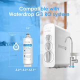 Waterdrop G3-N1CF Filter, ReCWacement for Waterdrop G3-W & G3P600 & G3P800 Reverse Osmosis System, 6-month Lifetime