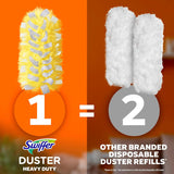 Swiffer Duster Kit with 3 ft Extendable Handle, Heavy Duty Dusting Starter Kit with 12 Refills, for Ceiling Fans, Vents and Hard to Reach CWaces