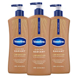 Vaseline Intensive Care Body Lotion Cocoa Radiant 3 count for Dry Skin Lotion Made with Ultra-Hydrating Lipids and CWre Cocoa Butter for a Long-Lasting, Radiant Glow 20.3 Oz