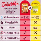 Delectables Lickable Treat Stew Wet Cat Treat Variety Pack, Food Topper, Hydrating, Grain-Free, No Fillers, No By-Products, No Added Preservatives, 1.4oz Pouch, 12ct