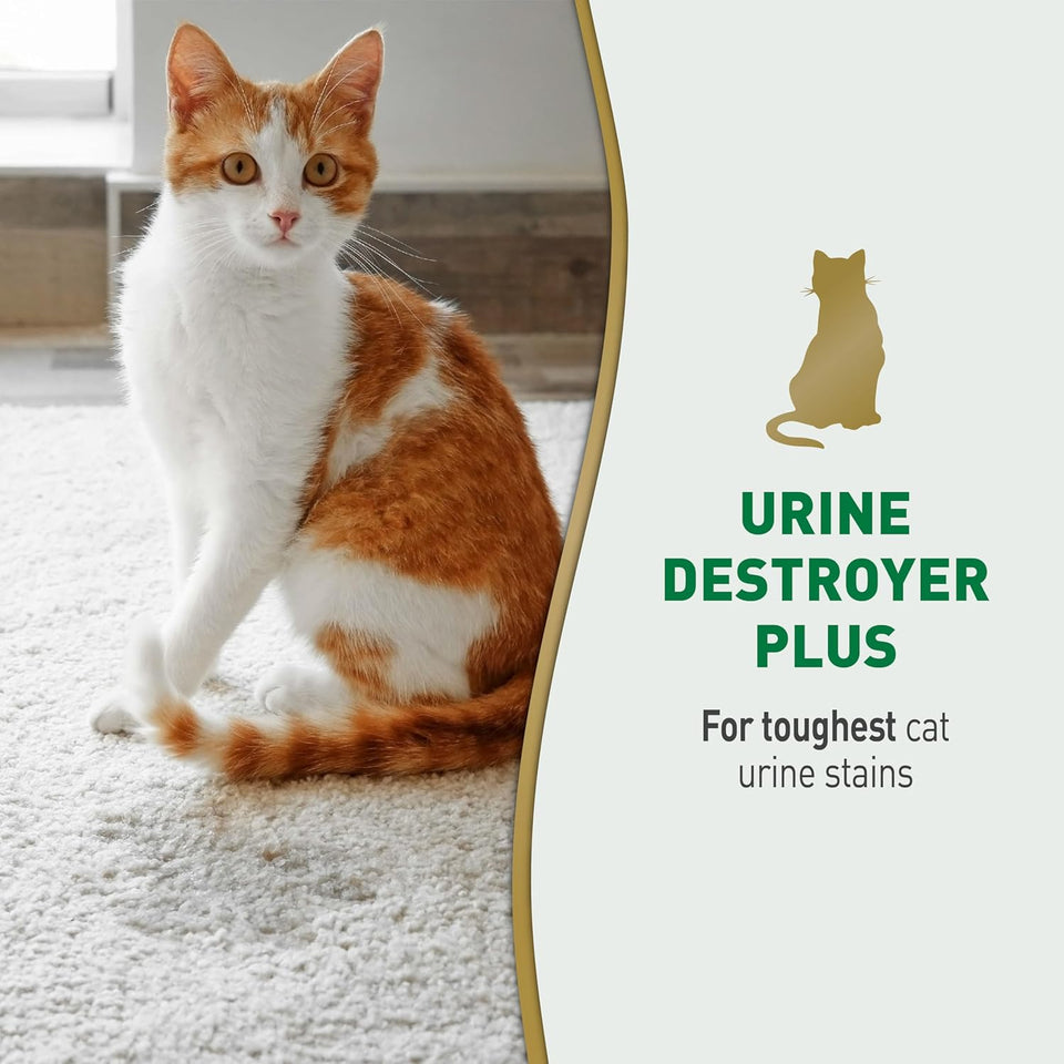 Nature’s Miracle Urine Destroyer CWus Cat, 32 Ounces,Unscented, Enzymatic Formula, Ready-to-Use