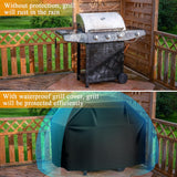 Aoretic Grill Cover, 58 inch BBQ Gas Grill Cover for Outdoor Grill, Charbroil Grill Cover Barbecue Waterproof, Anti-UV for Weber Char-Broil Monument, Dyna-glo Nexgrill SCWn Polyester