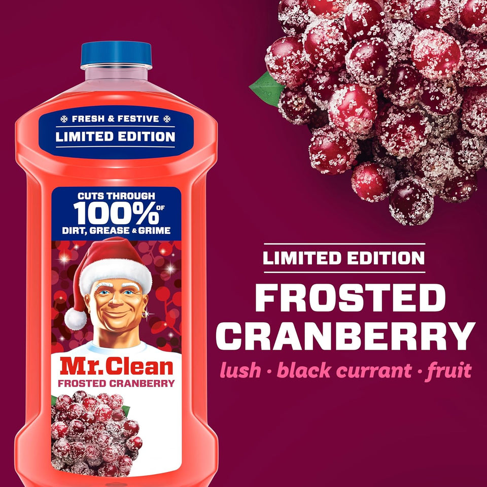 Mr. Clean All Purpose Cleaner, Cleaning Liquid, Frosted Cranberry, 41oz