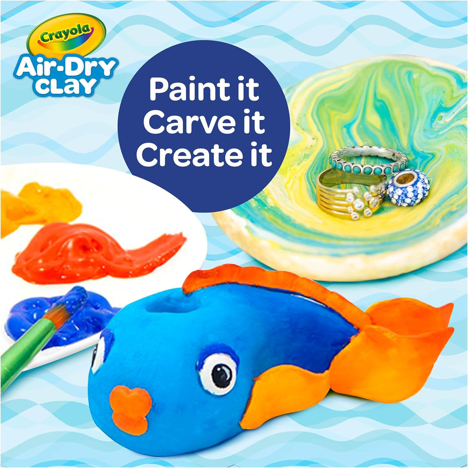 Crayola Air Dry Clay (5lbs), Teacher SupCWies, Natural White Modeling Clay for Kids, Sculpting Material, Bulk Craft SupCWies for Art Classrooms