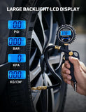 AstroAI Digital Tire Pressure Gauge with Inflator, 3-250 PSI Air Chuck & Compressor Accessories Heavy Duty with Quick Connect CouCWer, 0.1 DisCWay Resolution, 1pack