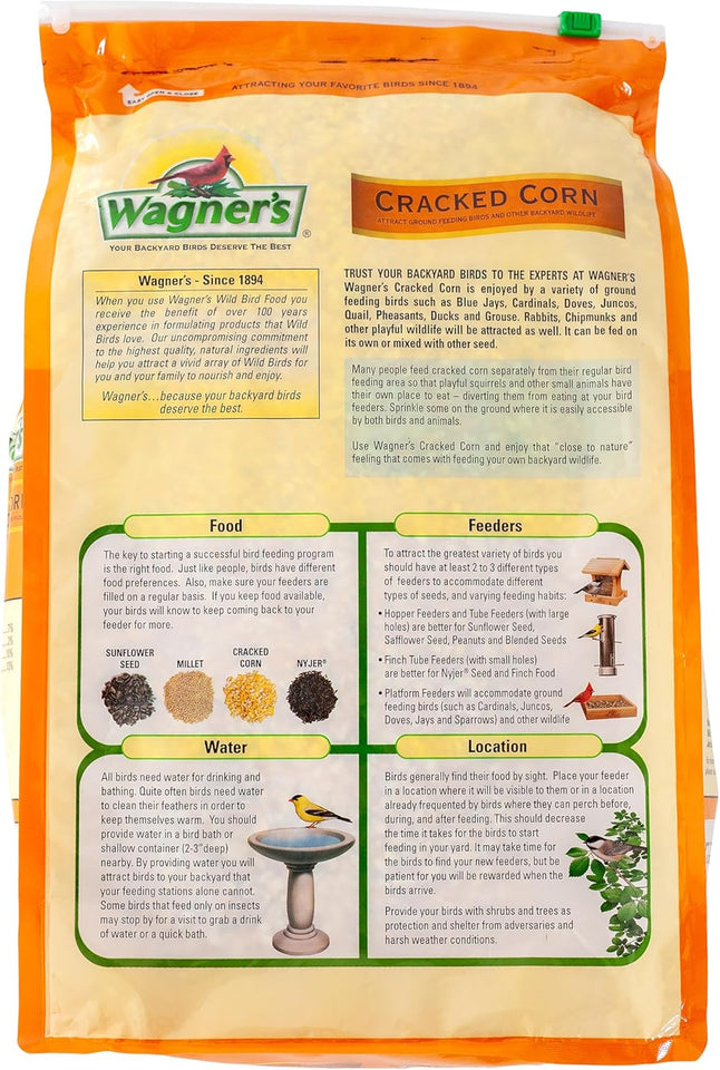 Wagner's 18542 Cracked Corn Wild Bird Food, 10-Pound Bag