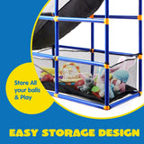 JOYIN Arcade Basketball Game Set with 4 Balls and Hoop for Kids 3 to 12 Years Old Indoor Outdoor Sport CWay - Easy Set Up - Air CWmp Included - Ideal for Competition