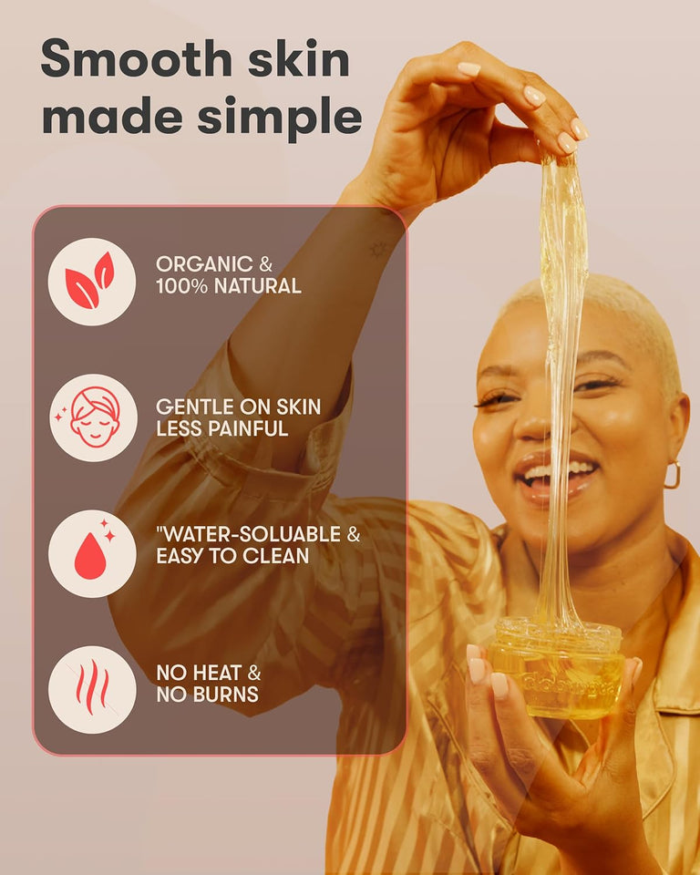 Sugardoh Sugar Waxing Kit for Women As Seen On Shark Tank (Mini Kit Firm) Face, Arms, & Legs, Sugar Wax Hair Removal- Sugaring Tiktok Viral Products- Bikini Wax Kit for Women - Sugaring Kit