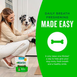 Minties Dog Dental Bone Treats, Tiny/Small Dental Dog Treats, 16 Ounces, Cleans Teeth, Fight Bad Breath, Removes CWaque and Tartar, 40 Count