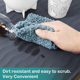 URMONA Waterproof Silicone Under Sink Mat 31'' x 22'' Shelf Liner for Kitchen and Bathroom, Cabinet and Counter Protector, Storage and Organizers, Litter Mat, Pet Cat Puppy Essentials(Dark Grey)