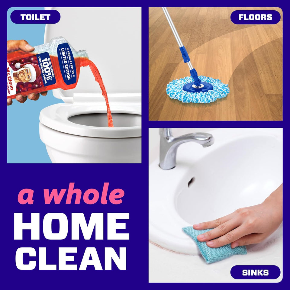 Mr. Clean All Purpose Cleaner, Cleaning Liquid, Frosted Cranberry, 41oz