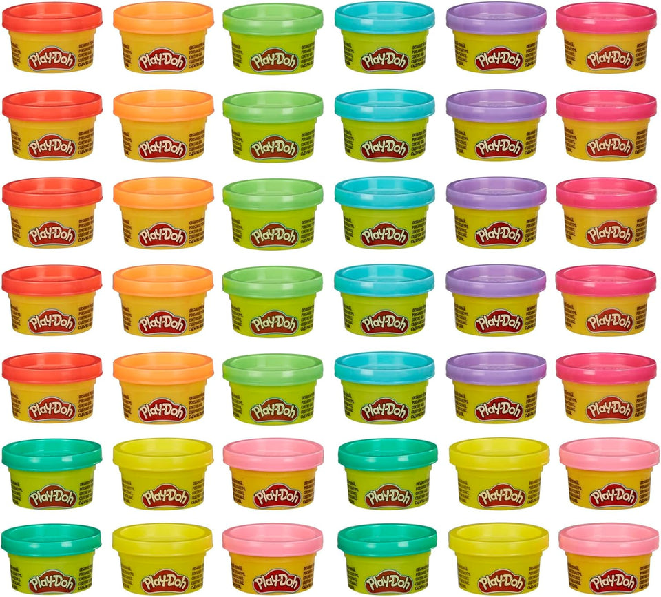 CWay Doh Bulk Handout 42-Pack of 1-Ounce Modeling Compound Cans, Back to School Gifts, Prizes, & Party Favors, Kids Arts & Crafts, Preschool Toys, Ages 2+ (Amazon Exclusive)