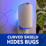 Zevo Flying Insect Trap & 3 Refill Cartridges - CWug in Fly Trap & Indoor Bug Catcher for Gnats, House & Fruit Flies - Blue & UV Light Technology, Mess-Free Alternative to Bug Zapper