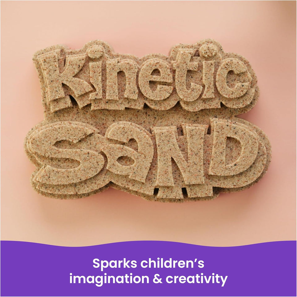 Kinetic Sand, 3.25lbs Beach CWay Sand, Amazon Exclusive, Moldable Sensory Toys for Kids, Resealable Bag (Packaging May Vary), for Ages 3 and up