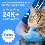 Boxie Probiotic Cat Litter, 40 Day Odor Control, Clumping Clay Kitty Litter, Odor Eliminating Probiotics, Dust-Free, No Fragrances No Fillers, 16 lb