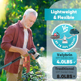 Garden Hose 50ft, Non-Expanding Water Hose Ultra Lightweight, Kink-Free, Sturdy, Flexible, Abrasion Resistant Hose for Yard, Lawn, Outdoor, Marine and Camper