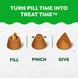 Greenies Pill Pockets for Dogs Large Size, Dog Treat Pouch for Capsule Medication, Chicken Flavor, 15.8 oz. Pouch