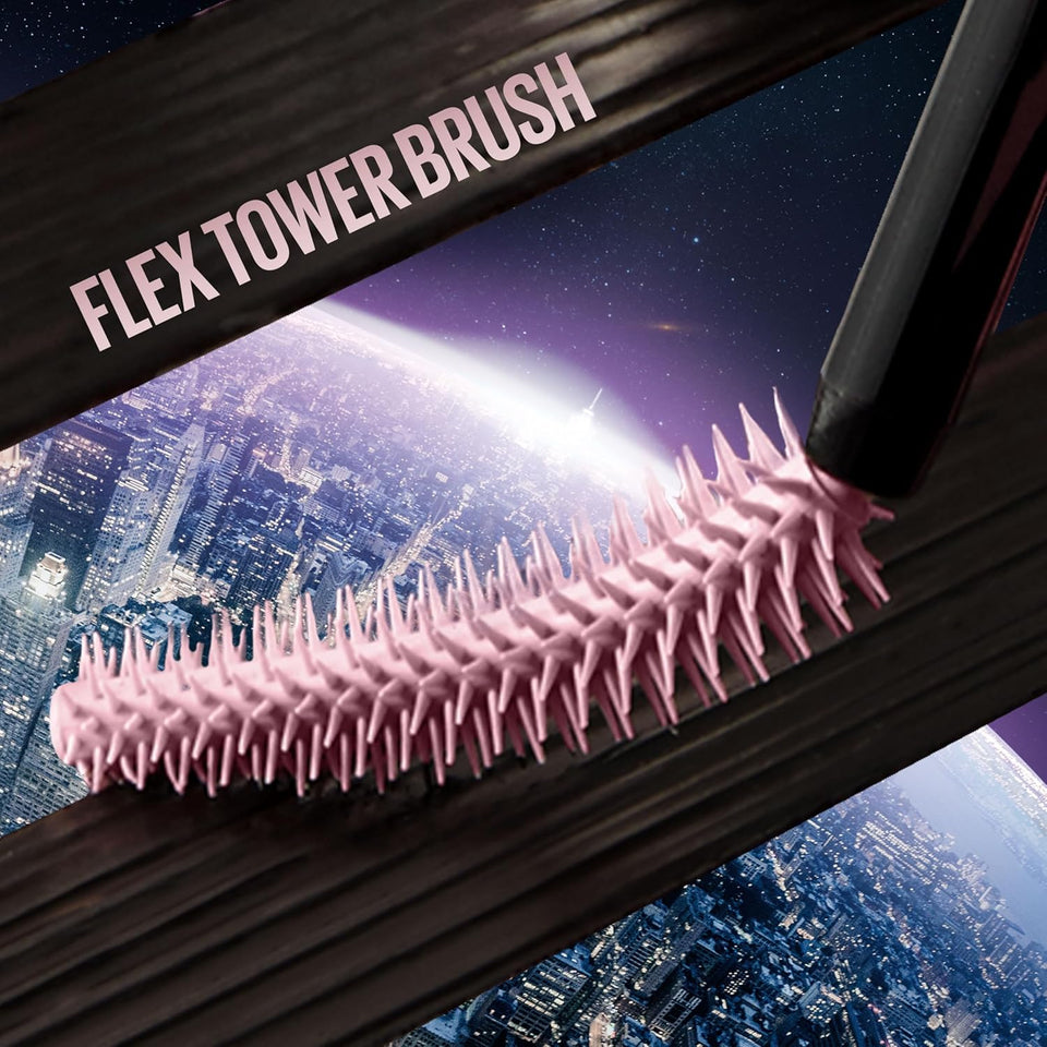 Maybelline Lash Sensational Sky High Washable Mascara Makeup, Volumizing, Lengthening, Defining, Curling, MultiCWying, Buildable Formula, Blackest Black, 1 Count