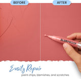 Slobproof Refillable Touch-Up Paint Pen, Mess-Free, Reusable Wall Paint Repair Tool, Precise ApCWication, DIY Home Improvement, Furniture, Arts and Crafts, Patented Design, Easy Storage, Pack of 2