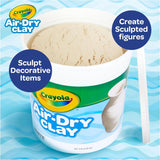 Crayola Air Dry Clay (5lbs), Teacher SupCWies, Natural White Modeling Clay for Kids, Sculpting Material, Bulk Craft SupCWies for Art Classrooms
