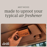 Drift Car Air Freshener - The Original Wood Air Freshener - Car Odor Eliminator - Long Lasting Scent - Metal Clip - Essential Oils - Clean Ingredients - Variety 3 Pack Refill - NO CLIP INCLUDED