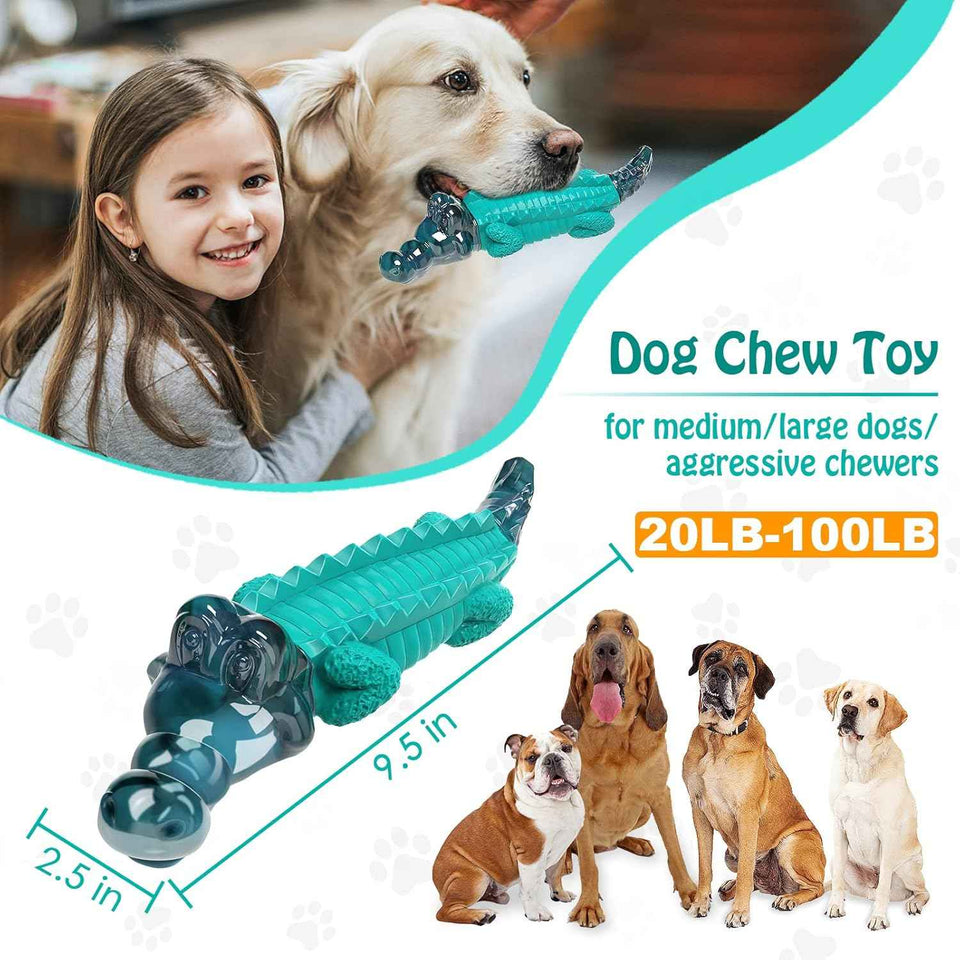 jeefome dog chew toys for aggressive chewers, tough and indestructible for medium, small, and large breeds