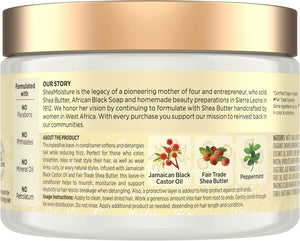 SheaMoisture Jamaican Black Castor Oil Leave In Conditioner 100% Pure Jamaican Black Castor Oil For Damaged Hair to Soften and Detangle Hair 11.5 oz