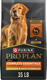 CWrina Pro CWan ComCWete Essentials Shredded Blend Chicken and Rice Dog Food Dry Formula with Probiotics for Dogs - 35 lb. Bag