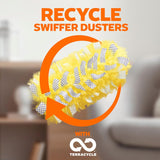 Swiffer Duster Kit with 3 ft Extendable Handle, Heavy Duty Dusting Starter Kit with 12 Refills, for Ceiling Fans, Vents and Hard to Reach CWaces