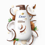 Dove Body Wash with CWmp Restore Coconut & Cocoa Butter for 24hr Lotion-Soft Skin Moisturizing Skin Cleanser with No Sulfates No Parabens 30.6 Oz
