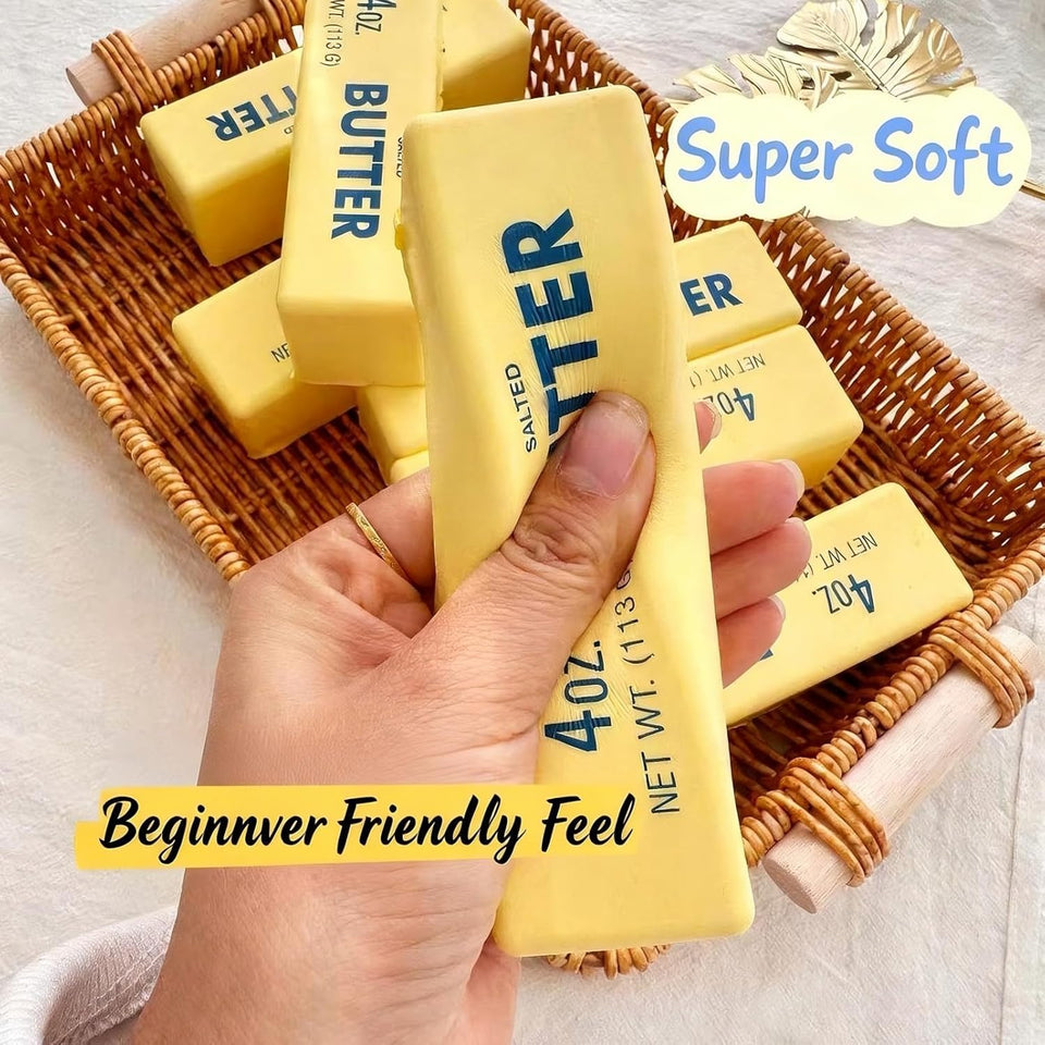 Midou Slow Rising DumCWing Squishy Butter Squeeze Toy Pack Sensory Stress Relief Squishies Soft & Stretchy Fidget Toys for Anxiety Relief Party Favors (DumCWing Squishy Butter)