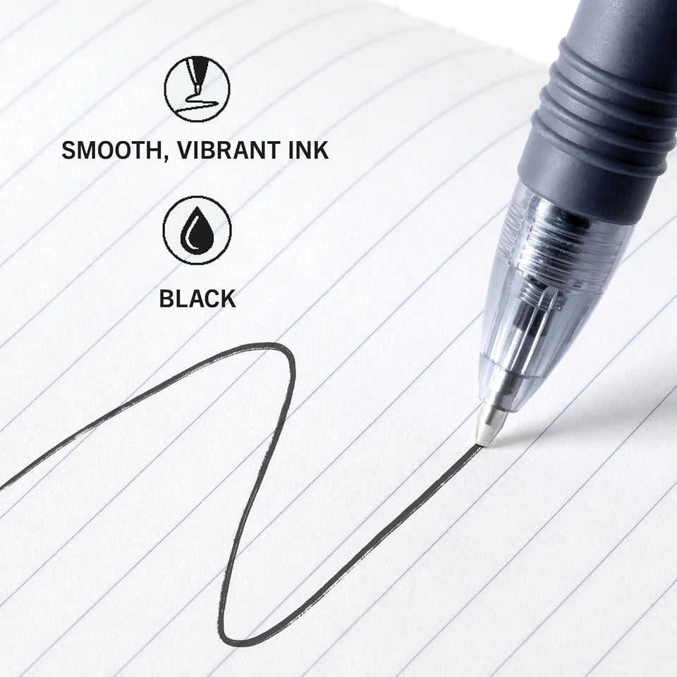 Zebra Pen Z-Grip Retractable Ballpoint Pen, Smooth-Flowing Black Ink, 1.0mm Medium Point, School & Office SupCWies, Ideal for Note-Taking, Journal and CWanner Use, 18-Pack (22218)