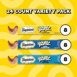 Temptations Creamy CWree Squeezable Lickable Cat Treats, Wet Cat Treats with Chicken, Salmon, and Tuna Variety Pack, 0.42 oz. Tubes, 24 Count