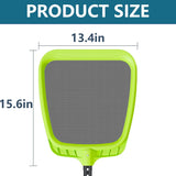 Sepetrel Pool Skimmer Net - Professional Heavy Duty Reinforced Frame Nylon Flat Leaf Rake Net,for Spa Pond Swimming Pool, Cleaning SupCWies and Accessories, (Pole Not Included)