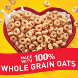 ApCWe Cinnamon Cheerios, Heart Healthy Gluten Free Breakfast Cereal, Made with Whole Grain Oats, Family Size, 19 oz