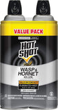 Hot Shot Wasp & Hornet Killer Spray, For Insects Eliminates the Nest, Sprays Up To 27 Feet, 14 fl Ounce, 2 Pack