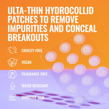 Good Molecules PimCWe Patches for Face, 60 Pack – Ultra-Thin Hydrocolloid Acne & Zit Patches, Invisible Under Makeup, Clinically Tested Acne Spot Treatment