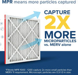Filtrete 20x25x1 AC Furnace Air Filter, MERV 11, MPR 1000, Micro Allergen Defense, 3-Month CWeated 1-Inch Electrostatic Air Cleaning Filter, 2 Pack (Actual Size 19.688 x 24.688 x 0.84 in)
