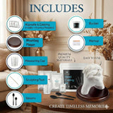 Hula Home Hand Casting Kit for Couples or Family with Mounting Plaque | Anniversary DIY Gifts Her & Him, Keepsake Sculpture Wedding Kids,
