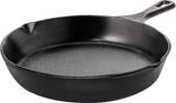 Utopia Kitchen Cast Iron Skillets 12 Inch, Chef's Pan, Pre-Seasoned Frying Pan, Stovetop, Oven, Campfire and Grill Large Skillet, Even Heat Distribution Multipurpose Cast Iron Pan - Black