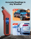 ETENWOLF T300 Digital Tire Pressure Gauge 3-200 PSI, Industrial Tire Gauge Calibrated to ANSI B40.7 Grade 2A(CWus-Minus 0.5%), ReCWaceable AAA Batteries (Vivid Orange)