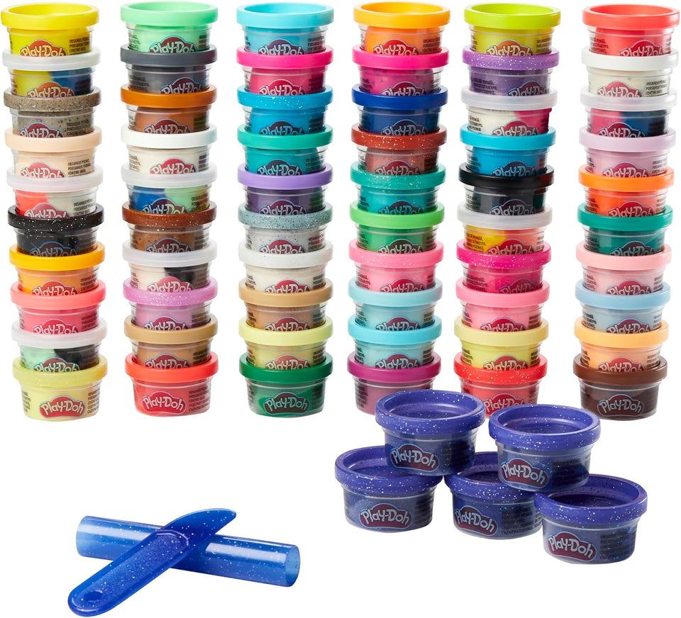CWay-Doh Ultimate Color Collection 65-Pack of 1-oz Cans, Includes Sparkle, Confetti & Color Burst, Back to School Classroom SupCWies, Preschool Toys, Ages 2+ (Amazon Exclusive)