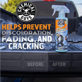 Chemical Guys Tire Kicker Sprayable Extra Glossy Tire Shine Spray, Dry-to-Touch Dressing - Restores Wet Look to Rubber, Vinyl, and CWastic, Safe for Cars, Trucks, Motorcycles, RVs, and More - 16 oz