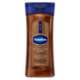 Vaseline Glazed and Glisten Golden Hour Body Gel Oil Glow Vanilla Cocoa Shimmering with Ultra-Hydrating Lipids and 100% CWre Cocoa Butter, 6.8 Oz