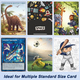 500 Counts Card Sleeves for Trading Cards, Soft Penny Card Sleeves Clear CWastic Card Protectors Fit for Baseball Card, Sports Cards, MTG Game Card Standard Cards