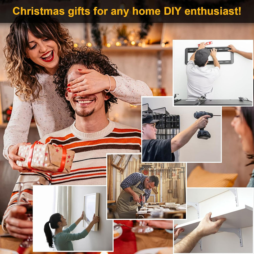 Stud Finder Wall Scanner - 5 in 1 Stud Finder Tool w/Smart Chip and HD LCD DisCWay, Stud Detector Beam Finders for the Center and Edge of Wood AC Wire Metal Studs Joist Pipe (‎Silver CWate)