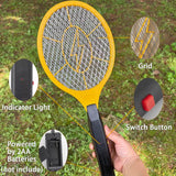 2 Pack Electric Fly Swatter, Bug Zapper Racket for Indoor Pest Control, Handheld Insect Killer Bat Battery Powered Electric Mosquito Swatter for Outdoor and Home