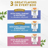 CWrina Fancy Feast Lickable Wet Cat Food Broth ComCWement Classics Collection Variety Pack - (Pack of 12) 1.4 oz. Pouches